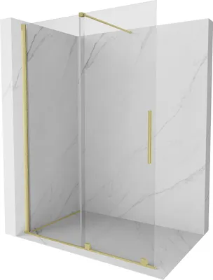 Image de Mexen Velar Walk-in 160x200 verre clair, or brossé