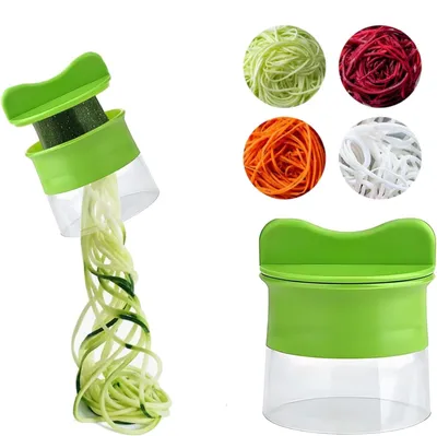 Produktbild von Gemüse Spiralschneider 4 in 1 Gemüseschneider Gemüsehobel für Gemüsespaghetti, Karotte, Gurke