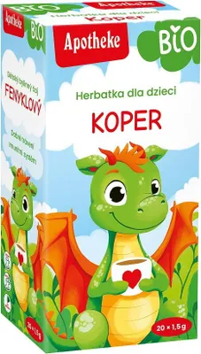 HERBATKA DLA DZIECI - KOPER WŁOSKI BIO (20 x 1,5 g) 30 g - APOTHEKE