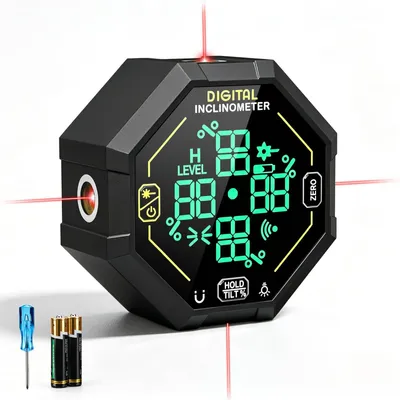 Digitale Hellingmeter magnetisch, 4×90°, ±0,2° Genauigkeit