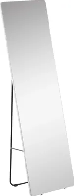 Productafbeelding van Volledige spiegel, aluminiumlegeringsframe, 45x37x158,5 cm, spiegeloppervlakte 45x160 cm, minimalistisch design, twee installatiemogelijkheden