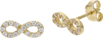 Produktbild von JuwelmaLux Ohrstecker 585 Gold Infinity mit Zirkonia JL41-06-0059