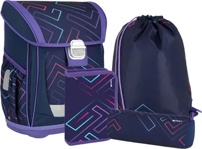 Produktbild von SPIRIT Schulranzen Set Color Lines 4 teilig Serie COOL
