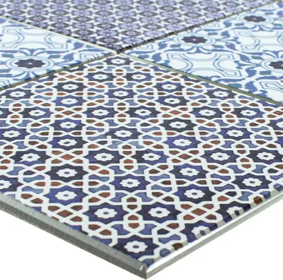 Produktbild von Vinyl Mosaik Fliesen Selbstklebend Poznan Blau