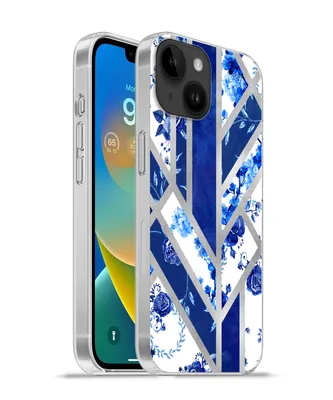 Produktbild von MuchoWow® Handyhülle Schutzhülle Hülle für Apple iPhone 14 - Softcase Delfter Blau - Design - Luxus Silikon Softcase Handy Hülle - Mobiltelefonhülle