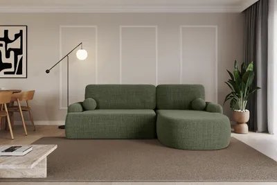 Produktbild von ALTDECOR Ecksofa mit Schlaffunktion und Bettkasten Corner Sofa Bett Eckcouch Couch L-Form Schlafcouch Ausziehbar Wohnlandschaft Schlafsofa Cauchsofa  LIRA-L - 264x172x89  Grün