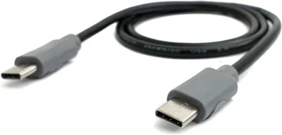 Produktbild von SYSTEM-S USB 3.1 Kabel 50 cm Typ C Stecker zu Stecker Schwarz