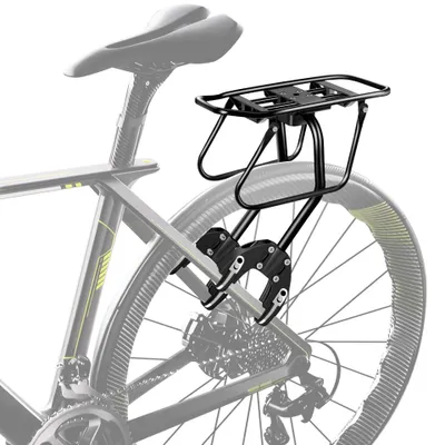 Image de Porte-bagages en aluminium pour vélo, à fixer sur la tige de selle, compatible avec les vélos de 20 à 29 pouces