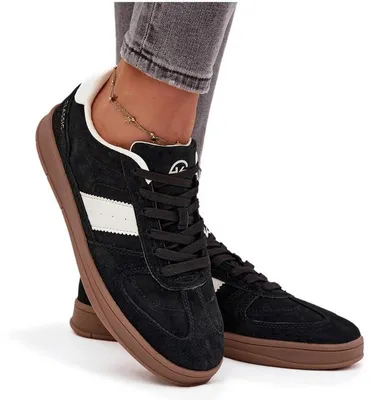 Produktbild von Wildleder Damen Sneakers Vinceza 14029 Schwarz 36
