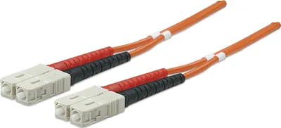 Produktbild von INTELLINET LWL Anschlusskabel SC/SC 2m Multimode OM2 orange