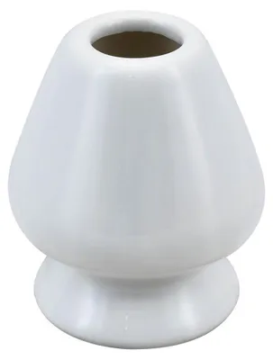 Produktbild von Cebador - Matcha Chasen Ständer Kusenaoshi Yuki - Hochwertiger Keramik Halter - Bewahrt die Form des Bambusbesens - Robust, Pflegeleicht