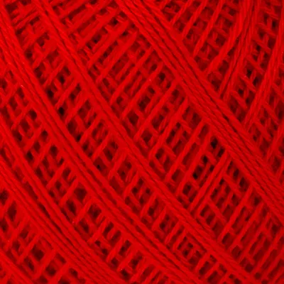 Produktbild von Hilo Olympus Sashiko, feine Baumwolle, Knäuel, Farbe 215, rot, ca. 80 m, hergestellt in Japan