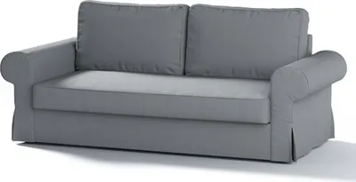 Produktbild von Dekoria Bezug für Backabro 3-Sitzer Sofa ausklappbar, grau, Bezug für Backabro 3-Sitzer Sofa