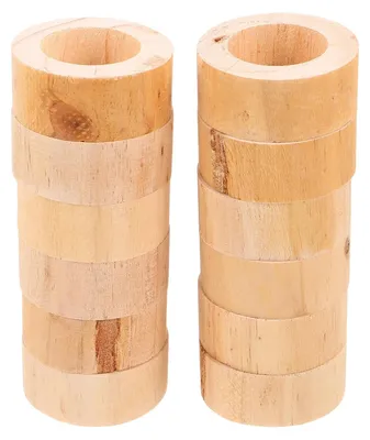 Immagine prodotto di Set di 12 portacandele in legno per candele votive