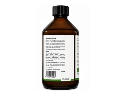 Produktbild von Kräuterferment 1L Glasflasche mit effektiven Mikroorganismen Allgäuer Kräutern und Molke
