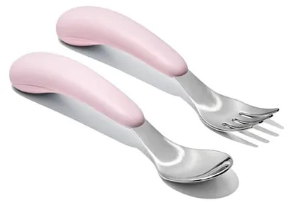 Produktbild von Metallisches Besteck-Set für Kinder ab 12 Monaten, Modell Blossom, von OXO
