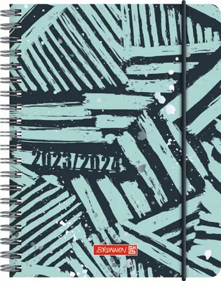 Produktbild von BRUNNEN 1071855054 Wochenkalender Schülerkalender 2023/2024 "Razzle Dazzle" 2 Seiten = 1 Woche Blattgröße 12 x 16 cm A6 PP-Einband