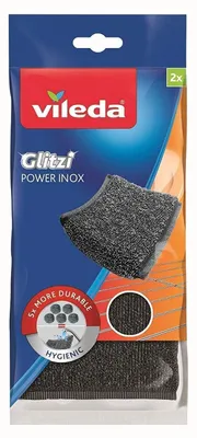 Image de Grattoir Acier Inoxydable Glitzi Inox Power 141656 Vileda.