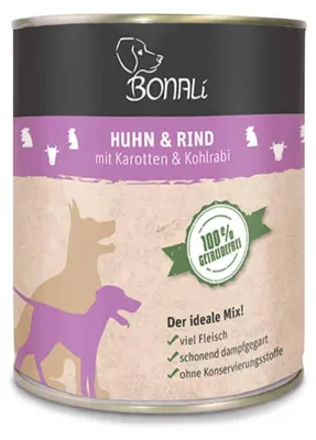 Produktbild von Bonali Nassfutter Huhn & Rind 800g