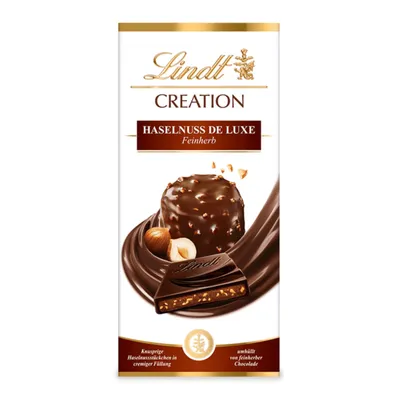 Produktbild von Lindt Creation Haselnuss de Luxe mit feinherber Schokolade 150g