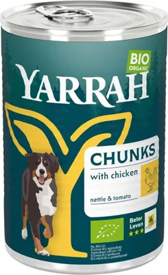 Produktbild von Yarrah -Hundefutter Bröckchen mit Huhn, Adult, Huhn, 405 g