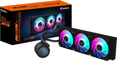 Zdjęcie produktu dla Chłodzenie procesora Gigabyte AORUS WATERFORCE II 360 Czarne