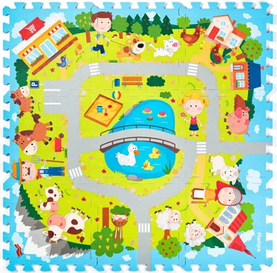 Zdjęcie produktu dla Olymptoy Puzzle piankowe Wioska 9 elementów
