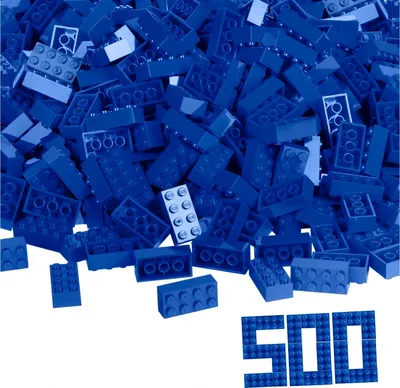 Produktbild von Simba Toys Bausteine Blox 500 blaue 8er Steine lose