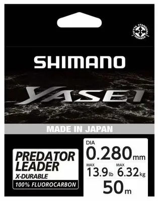 Zdjęcie produktu dla Shimano Fishing Yasei Predator Fluorocarbon Clear 0,28 mm 50 m 6,32 kg Żyłka