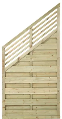 Produktbild von Zaun Abschlusselement PLUS Newline 90 x 180/110 cm kesseldruckimprägniert