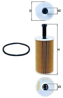 Produktbild von Mahle Ölfilter OX193D Eco