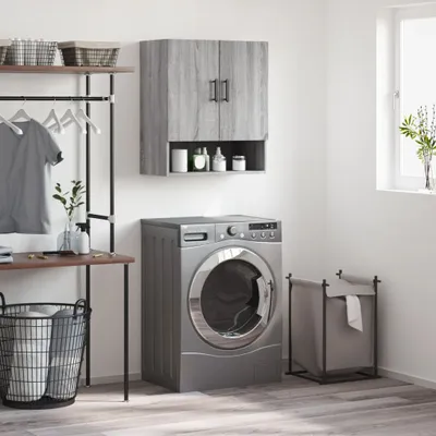 Produktbild von [Home] Wandschrank Grau Sonoma 60x31x70 cm Holzwerkstoff , Neue Mode 2024 im häuslichen Leben