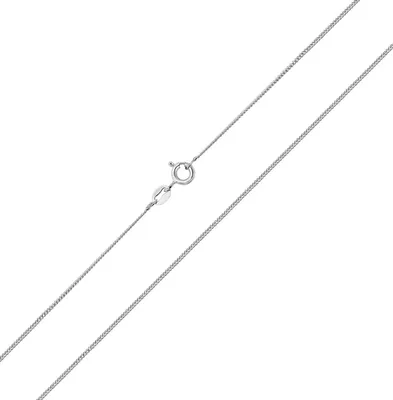 Productafbeelding van Zilveren ketting voor dames, gebogen model, fijn zilver 925 - 41 cm; TRS16758L16