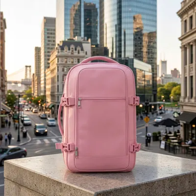 Produktbild von Flugrucksack, Reisetasche Für Das Handgepäck Bei Ryanair Und Wizzair, 40×20×25, Rosa