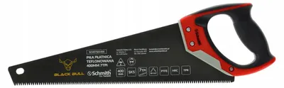 Immagine prodotto di Sega a mano "Fuchsschwanz" Black Bull, 400 mm, 7 TPI. Sega a mano professionale Schmith, modello "Fuchsschwanz", per legno, metallo, cartongesso, falegnameria. Sega per potatura, sega per alberi, utensile per seghe a mano. Seghe, lame per seghe, utensili da taglio. Ideale per officina e cantiere