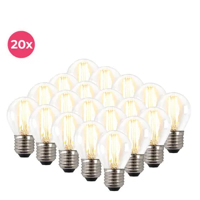 Produktbild von Olucia – 20er Pack dimmbare LED-Kugellampen E27, 4W, warmweiß