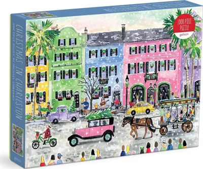 Zdjęcie produktu dla Galison Puzzle Michael Storrings Boże Narodzenie w Charleston 1000 elementów