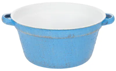 Produktbild von Dekoschale Metall Nostalgie Shabby Chic Blumenschale Pflanzgefäß