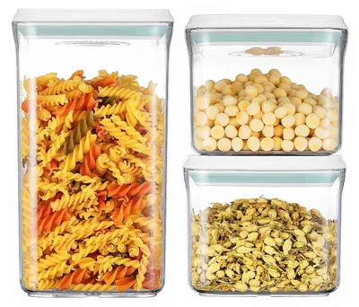 Vorratsdosen-Set 3-teilig: 2x 0,85 l + 1x 2 l, luftdicht