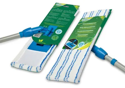 Obrázok produktu pre podlahová umývačka s teleskopickou rukoväťou modrá/strieborná 130 cm