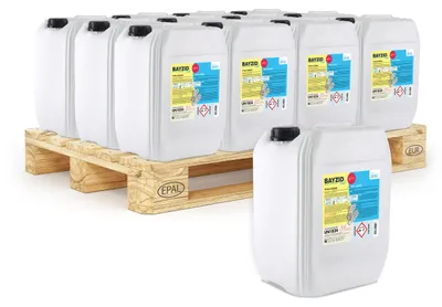 Produktbild von 12x28 kg BAYZID® flüssiger pH-Heber Plus zur ph-Regulierung für den Pool