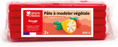 Zdjęcie produktu dla Graine Creative modelina roślinna 300g czerwona - modelina wielokrotnego użytku