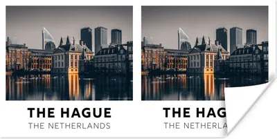 Produktbild von MuchoWow® Poster Niederlande - Den Haag - Architektur 40x20 cm - Poster für die Wand - Poster Schlafzimmer
