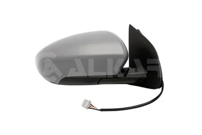 Produktbild von ALKAR 6144567 Außenspiegel Seitenspiegel Rechts für NISSAN Qashqai / Qashqai +2 I (J10, NJ10) Beheizt Konvex Grundiert Elektrisch