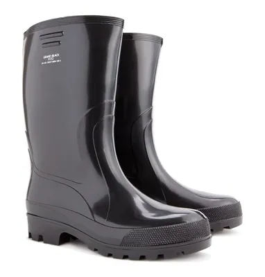 Produktbild von DEMAR Gummistefel Gummischuhe Gartenstiefel Arbeitsstiefel Angelschuhe Gr. 43 Schwarz