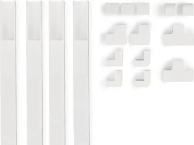 Immagine prodotto di Hama 00221017 Set di canaline 1m 4 canaline bianco
