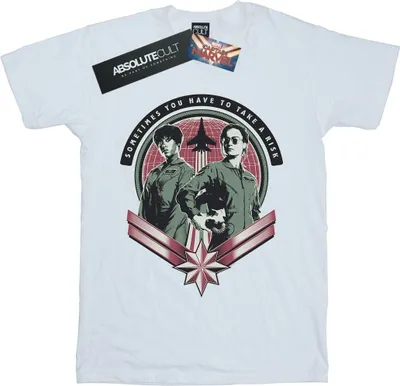 Immagine prodotto di Marvel - T-shirt da uomo "Take A Risk" BI20543 (L) (bianco)