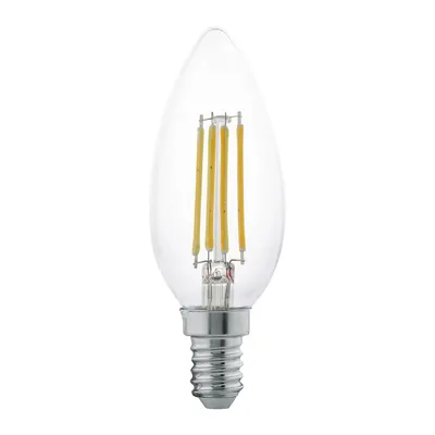 Produktbild von Eglo LED Filament Kerze 4W = 32W E14 klar 350lm warmweiß 2700K