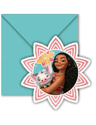 Zdjęcie produktu dla Vaiana - zaproszenia i koperty Moana