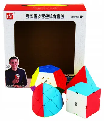 Immagine prodotto di QiYi Puzzle-Set Pyraminx Megaminx Skewb Mastermorphix Stickerless